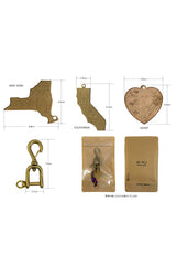 RE.ACT/New vintage Snap hook Key holder (California)