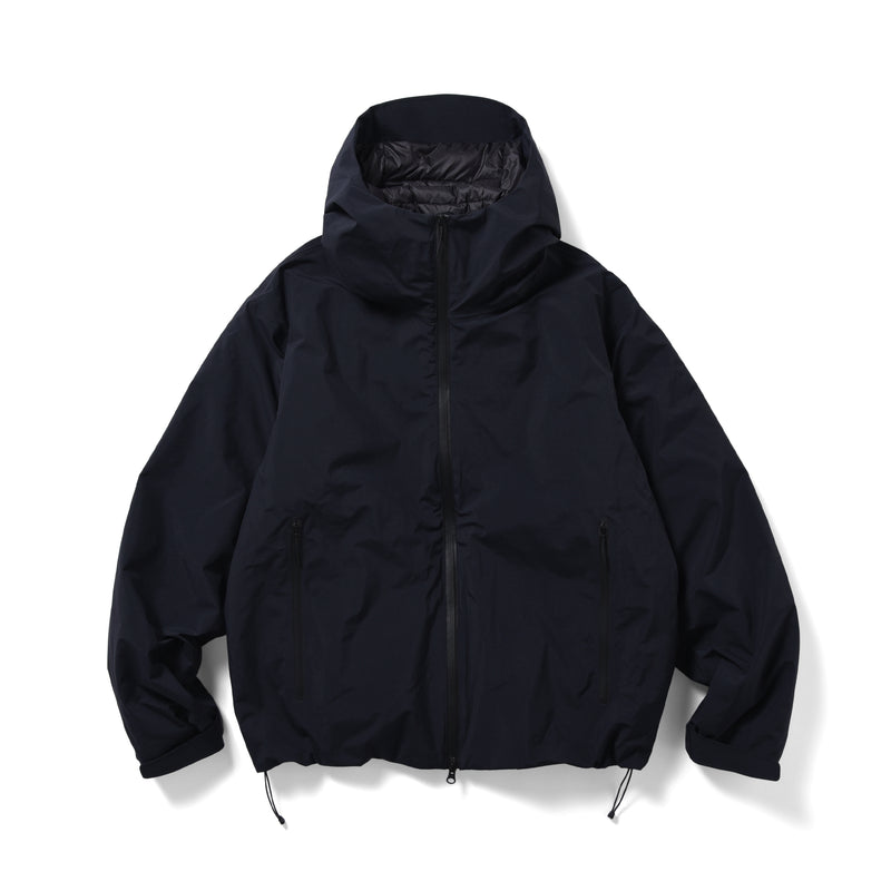 ES.1 / 3lyr down Hoodie - Navy