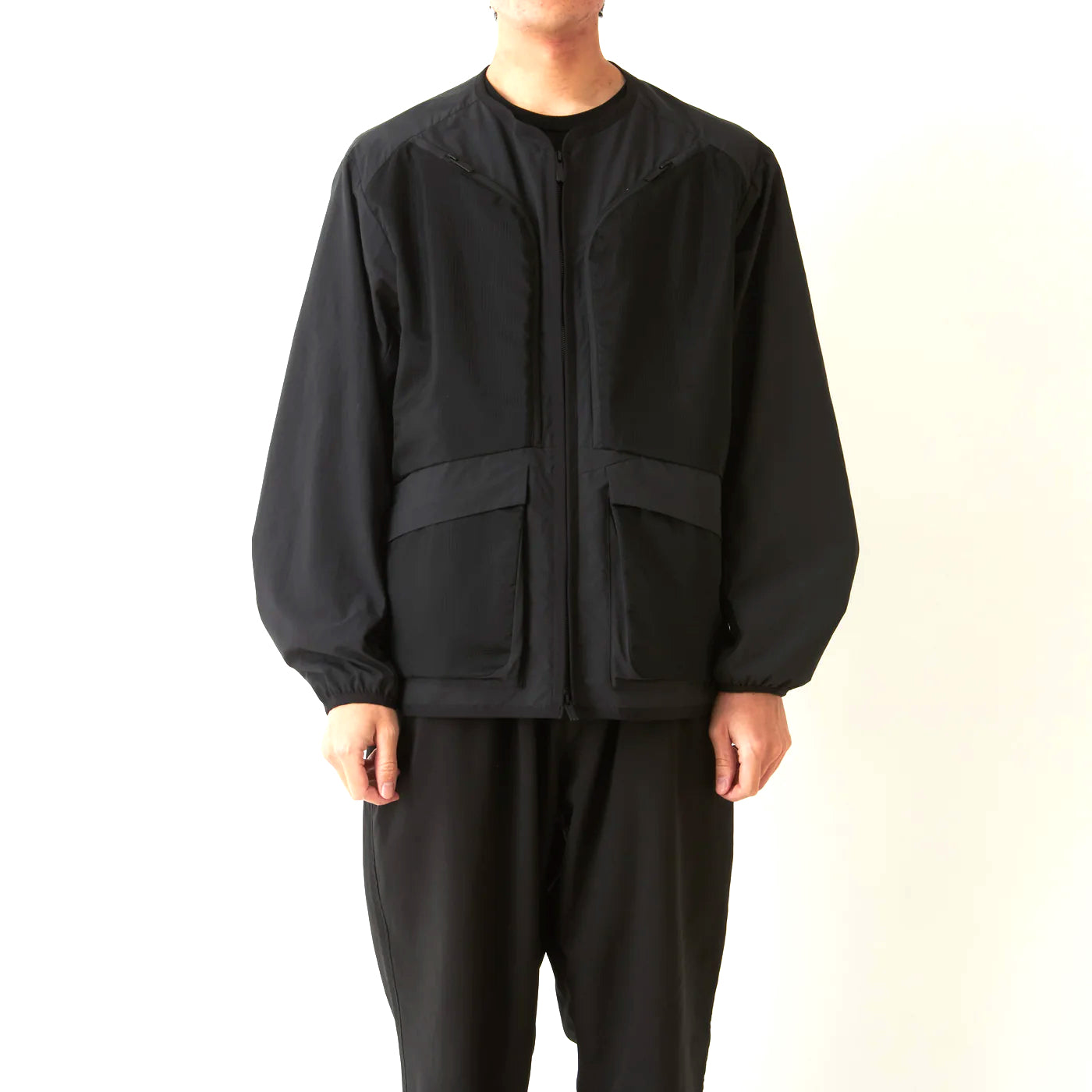 ジャケット・アウター POLYESTER TAFFETA NO COLLAR BLOUSON BLK2 11_16_0122_1400x_0be022cc-a420
