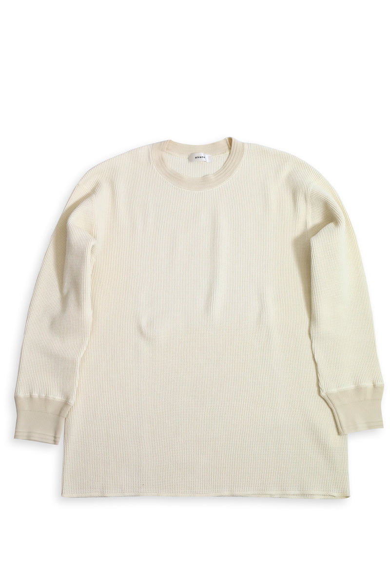 alvana / Tanguis Waffle Vintage L/S Tee-Ivory