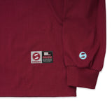 SUBWARE  / FAT CAP FILL LONG SLEEVE TEE - MAROON