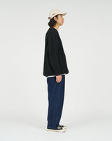 Fresh Service /  SHETLAND WOOL x SOLOTEX® TECH FISHERMAN SWEATER  - Black