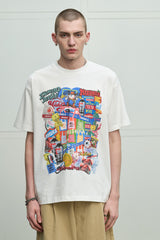 MISHKA / ENGINEERED DESTROY　S/S Tee - White