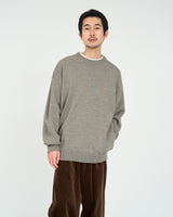 Fresh Service /  THERMAL JERSEY CREW NECK KNIT - GRAY