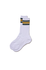 Fresh Service / 2-Pack Multi Stripe Socks - Yellow×Green