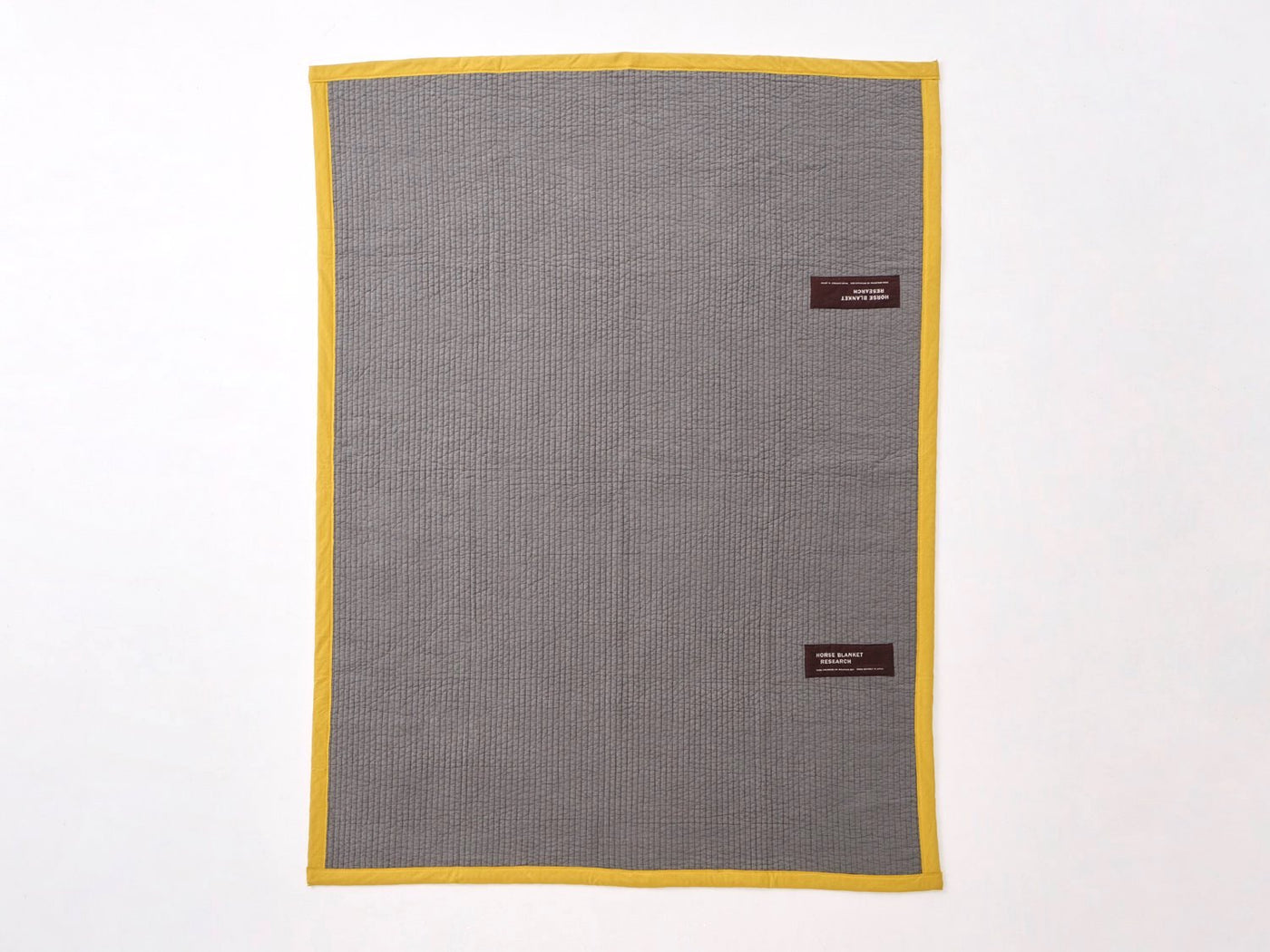 HORSE BLANKET RESEARCH ブランケット　チャコール Horse Blanket Research / Padded Blanket-Charcoal/ Mustard