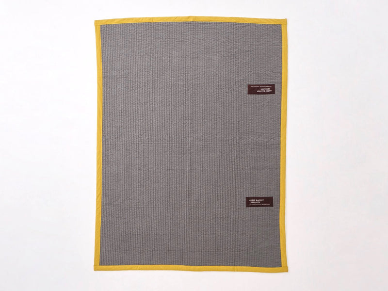 Horse Blanket Research / Padded Blanket-Charcoal/ Mustard
