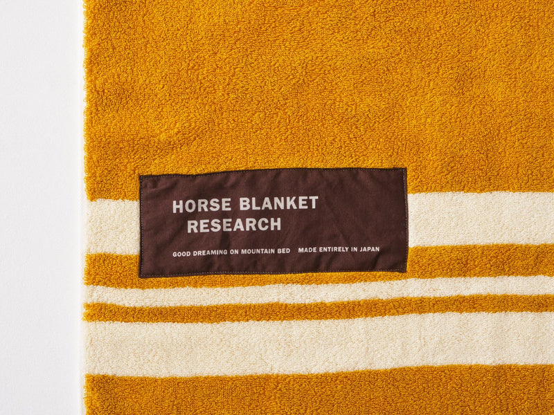 Horse Blanket Research / Cotton Pile Blanket Small-Mandarin / Ivory