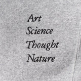 TACOMA FUJI RECORDS / Art Science Thought Nature SWEAT PANTS designed by Shuntaro Watanabe-Heather Gray