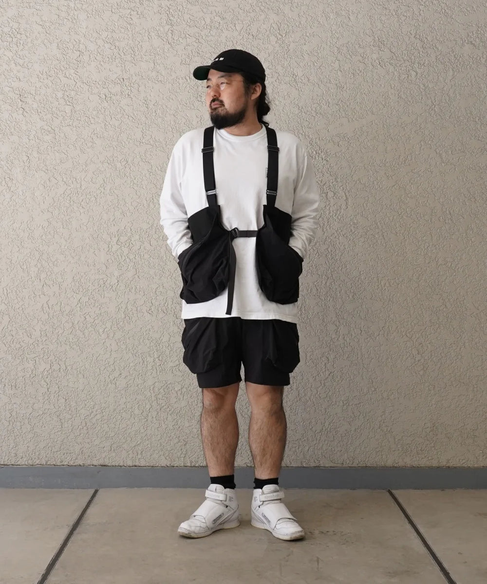 TROVE×GEAR HOLIC / TROVE x 岡部文彦 / BIG POCKET VEST / BLACK – redtriangle