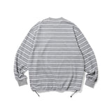 ES-U / Border LS  T-Shirt - Gray Border