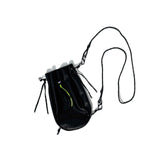 B:TOGETHER / "KINCHAKU" LEATHER BLACK SMOOTH