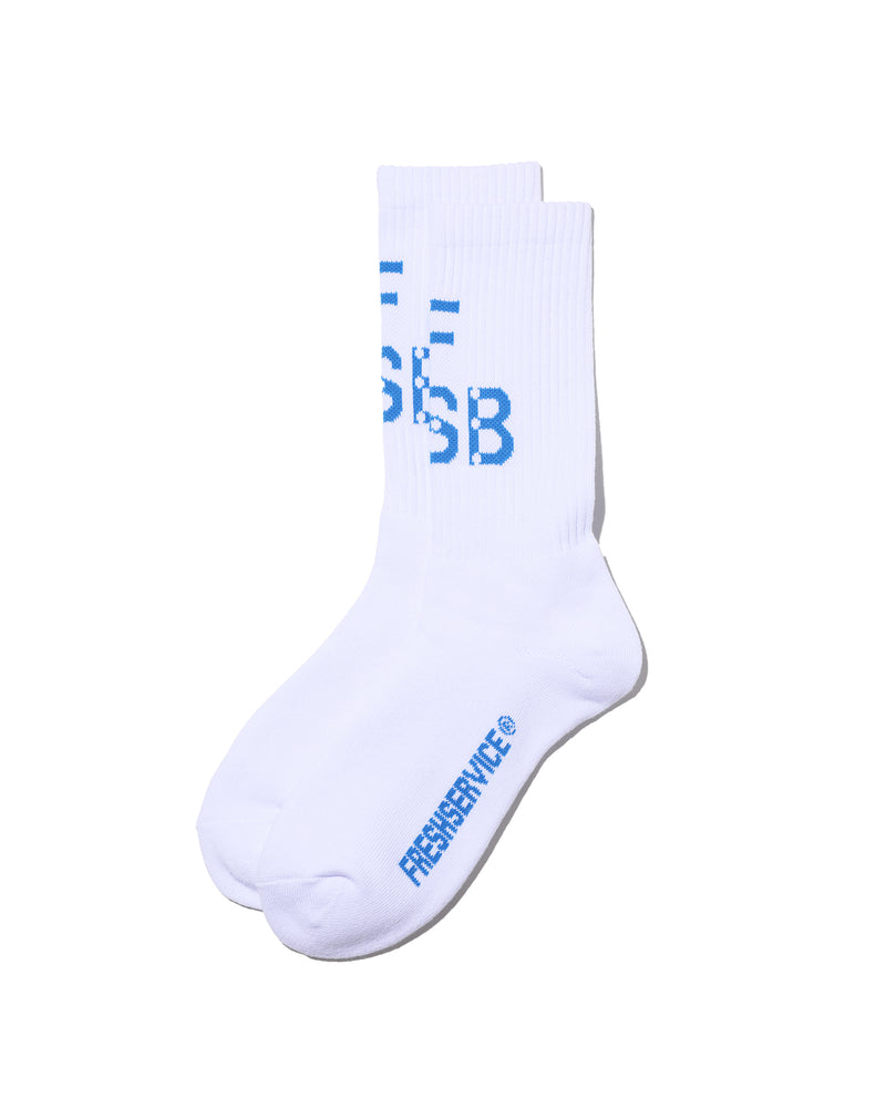 Fresh Service / AS×FS SOCKS(FSC251-90203)WHITE×BLACK