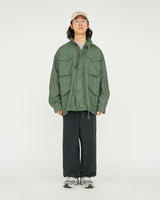 Fresh Service / Back Satin Field Jacket - Green