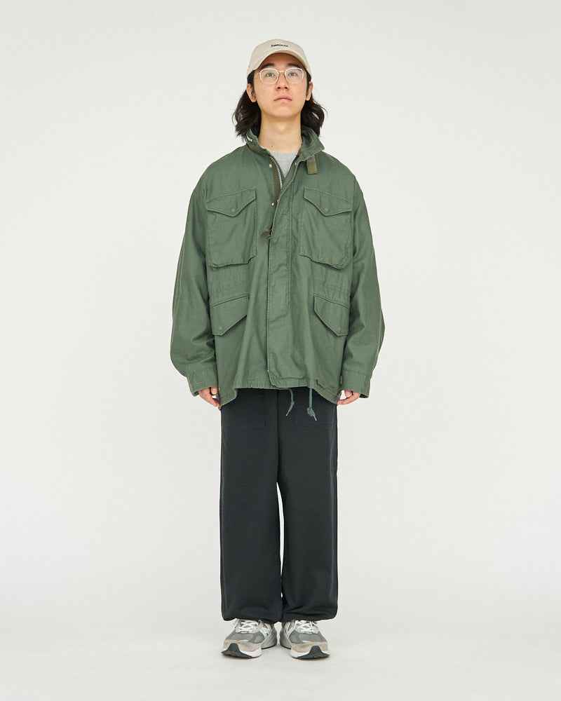 Fresh Service / Back Satin Field Jacket - Green