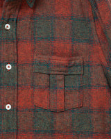 CORONA / W.C.W SHIRT PULLOVER / Red × Green