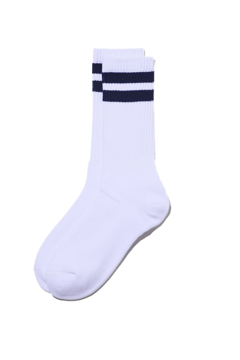 Fresh Service / 2-Pack Line Crew  Socks - Navy