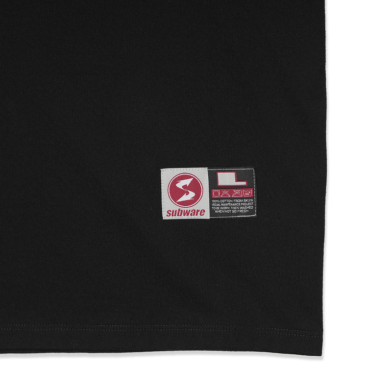 SUBWARE  / SUBWARE SHORT SLEEVE TEE - BLACK