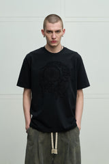 MISHKA / KEEP WATCH　Appliqué　S/S Tee - Black