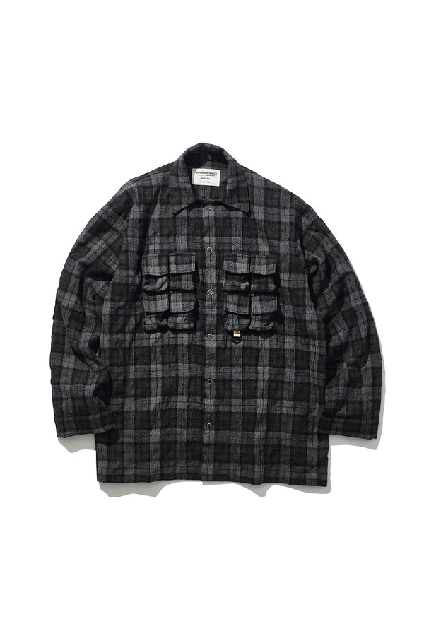 Mountain Research / Phishing PKT Shirt - C,Gray