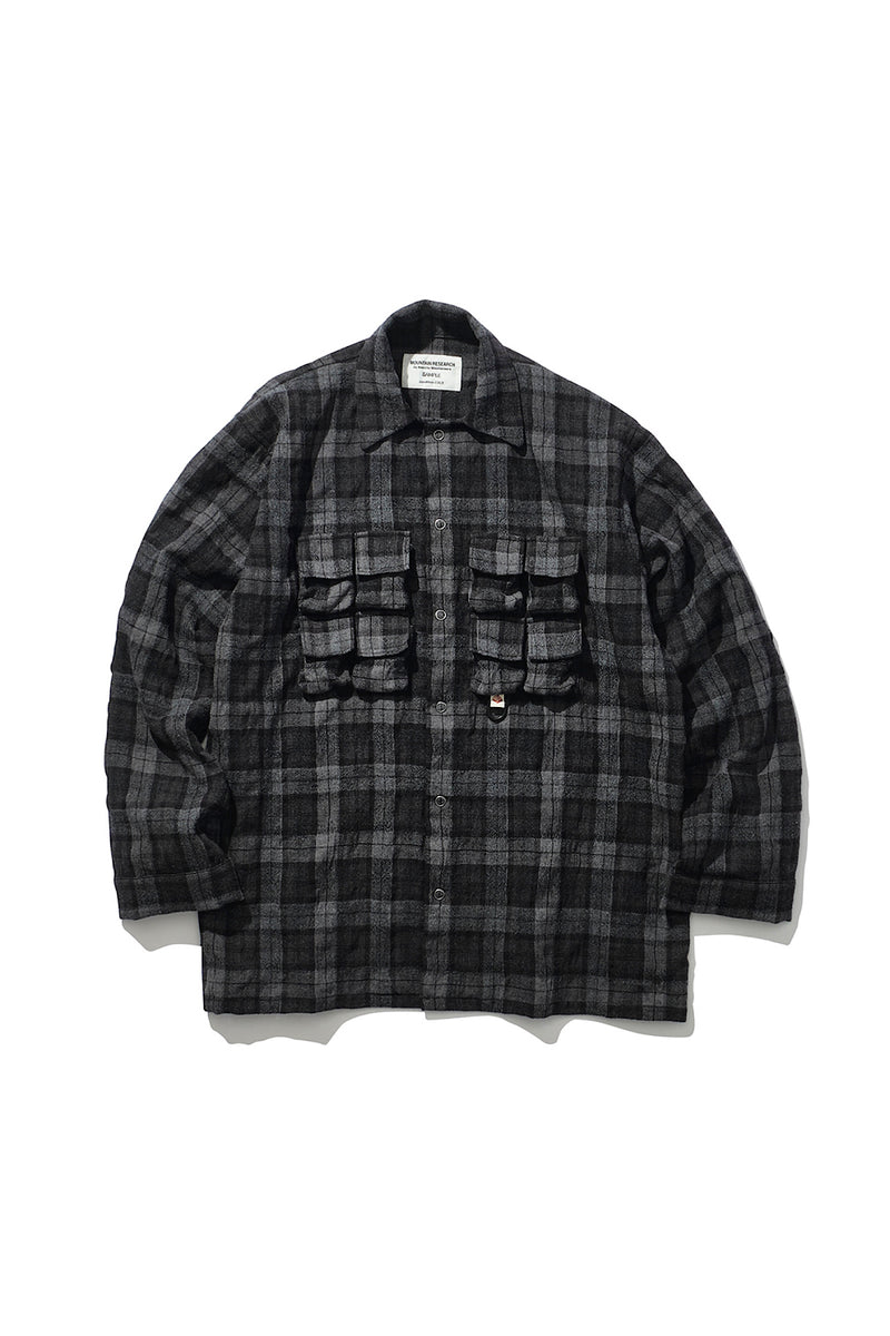 Mountain Research / Phishing PKT Shirt - C,Gray