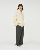 Fresh Service /  SHETLAND WOOL x SOLOTEX® TECH FISHERMAN ZIP-UP  - Ivory