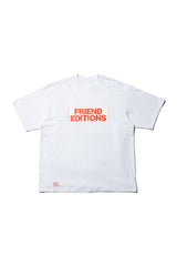 Fresh Service /  FRIEND EDITIONS CORPORATE TEE "STICKER" - WHITE