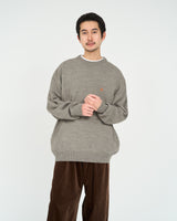 Fresh Service /  THERMAL JERSEY CREW NECK KNIT - GRAY