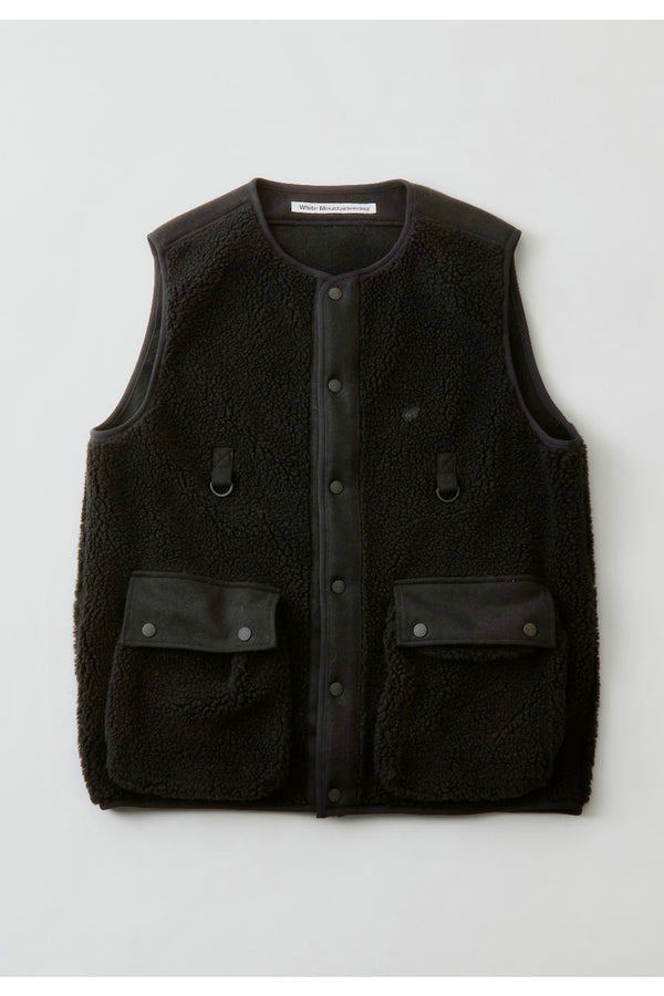 White Mountaineering /VOA VEST - WM2473513/BLACK 