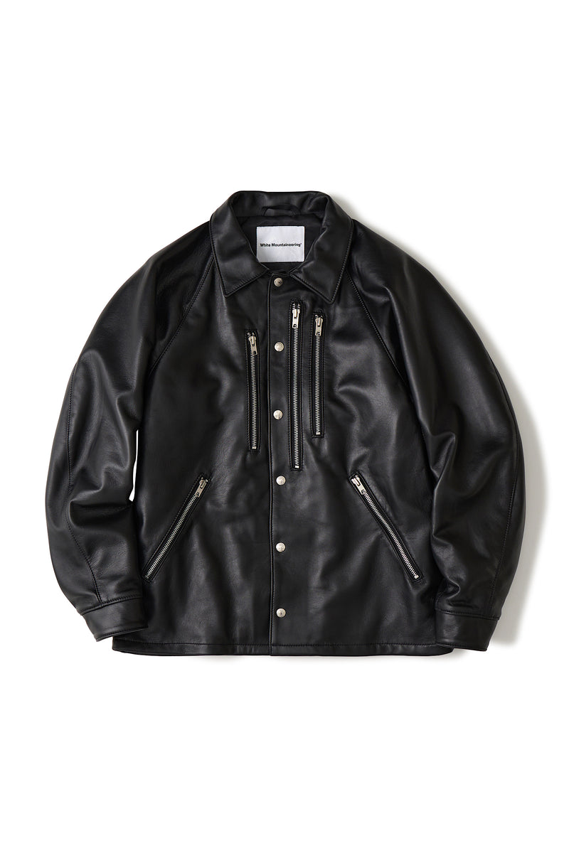 White Mountaineering /LEATHER COACH JACKET - WM2573214