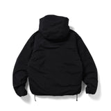ES.1 / 3lyr down Hoodie - Black