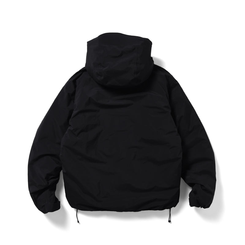 ES.1 / 3lyr down Hoodie - Black