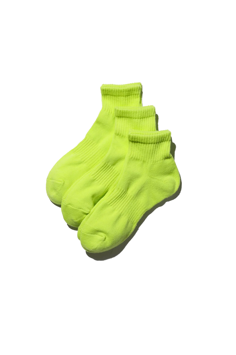 Fresh Service / Original 3-Pack Short Socks - Yellow