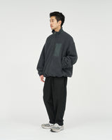 Fresh Service / HEAVY FLEECE ZIP-UP JACKET - Gray