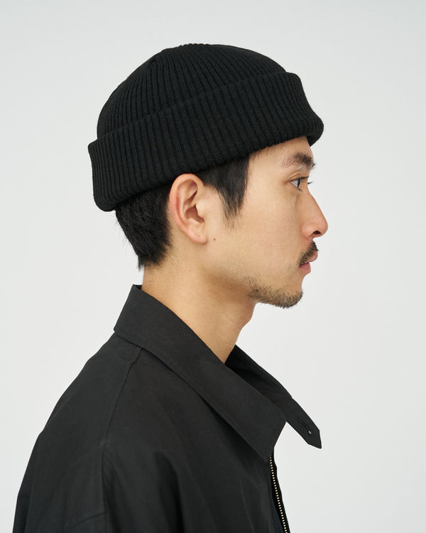 Fresh Service / THERMAL RIB KNIT WATCH CAP - BLACK