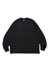 ES-U / Border LS  T-Shirt - Black Border