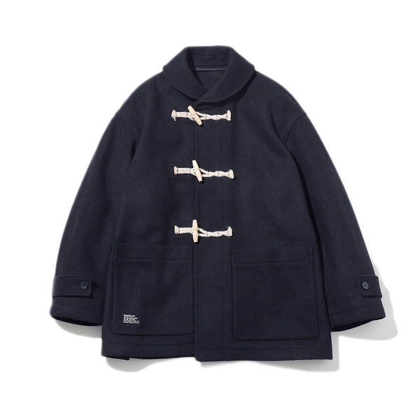 flesh serviceメルトンダッフルコート Lサイズ ブラック flesh serviceメルトンダッフルコート Lサイズ ブラック flesh