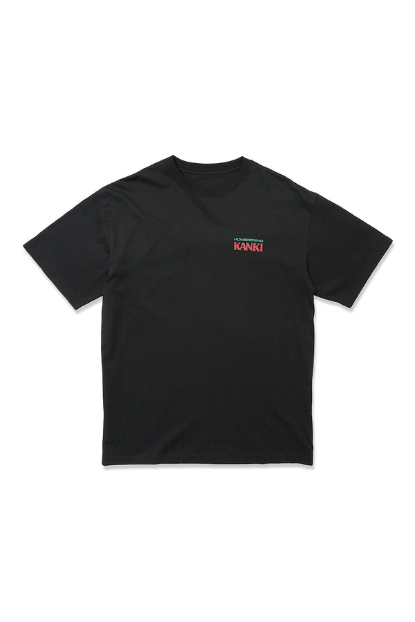 Hombre Nino / S/S PRINT TEE (CREAM SODA) - Black