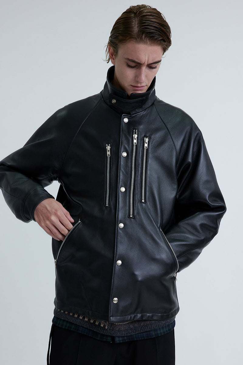 White Mountaineering /LEATHER COACH JACKET - WM2573214