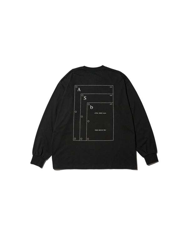 Fresh Service / AS×FS CORPORATE L/S TEE “A-SERIES” - BLACK