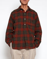 CORONA / W.C.W SHIRT PULLOVER / Red × Green