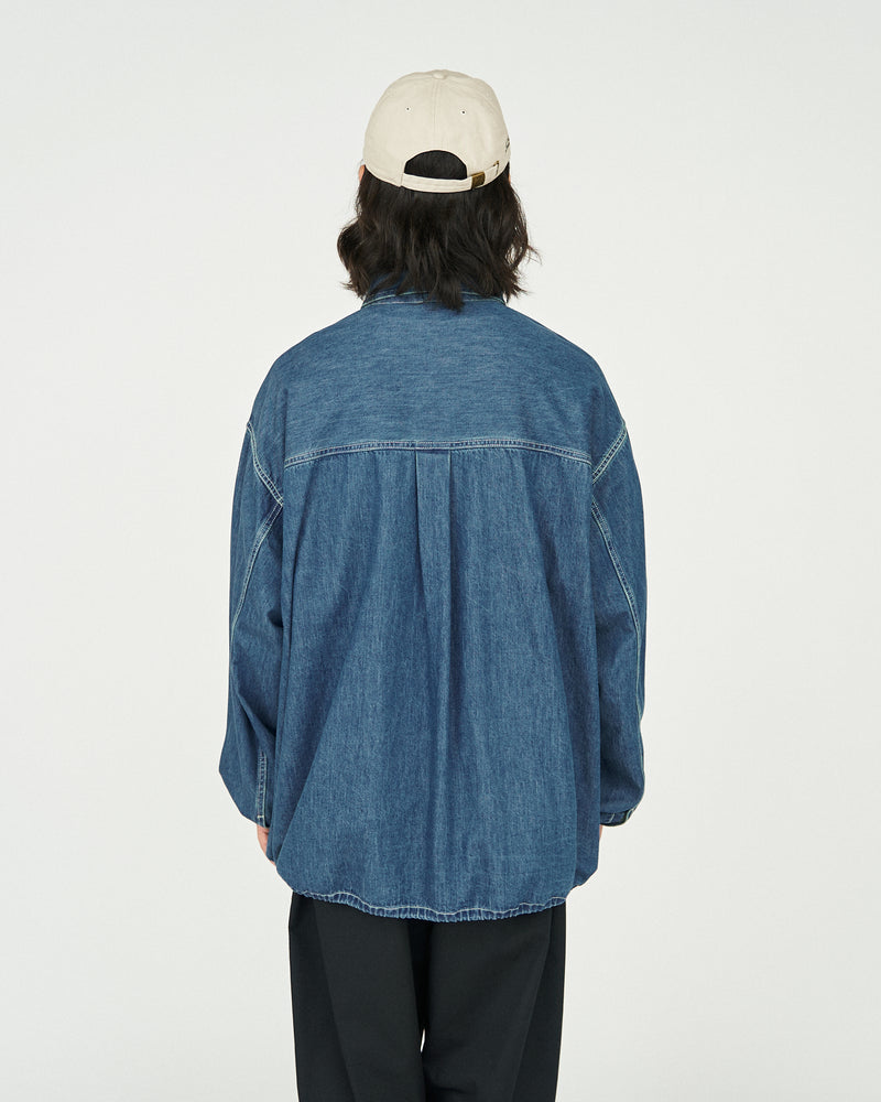 Fresh Service / Denim Pullover Shirt - Fade Indigo