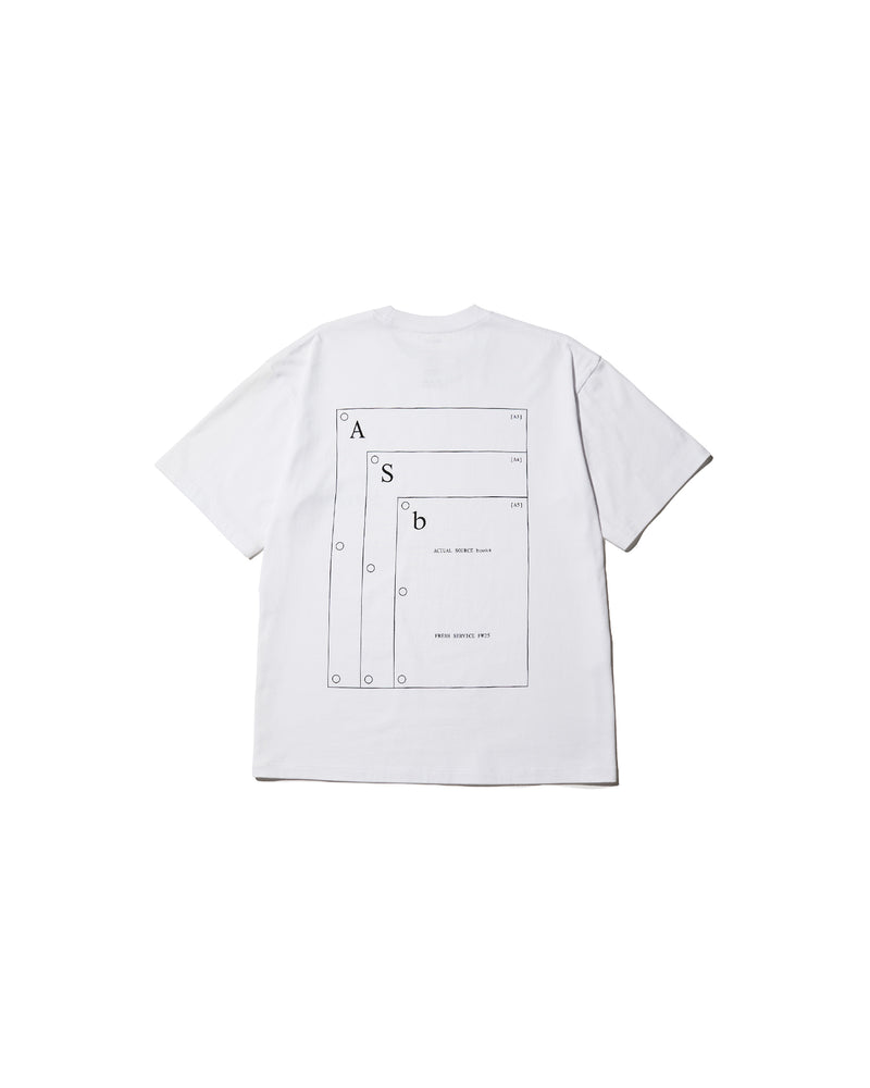 Fresh Service / AS×FS CORPORATE S/S TEE “A-SERIES” - WHITE