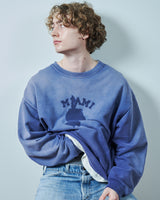 TODAY edition / PATCH MARK SWEATSHIRT - Navy