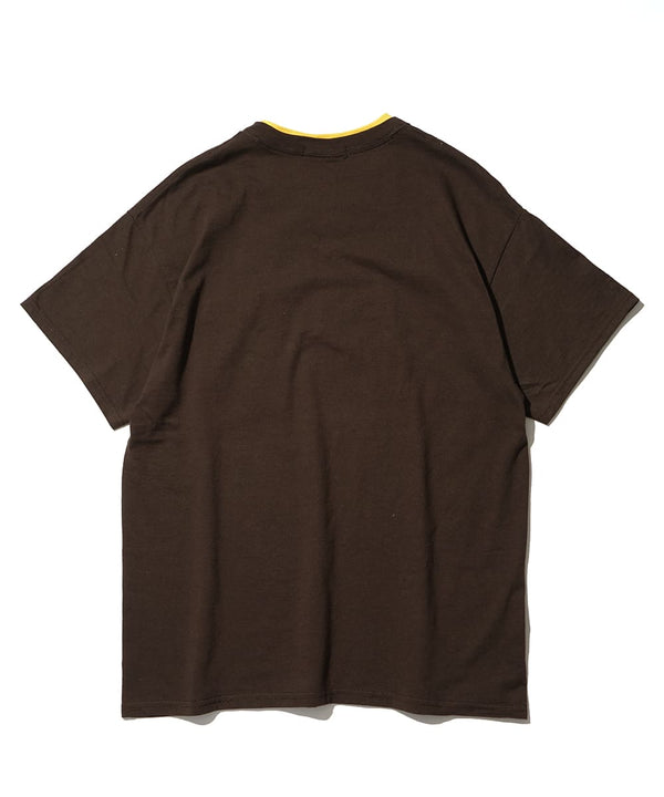 Mountain Folks Tailoring /W-Neck Tee - Brown