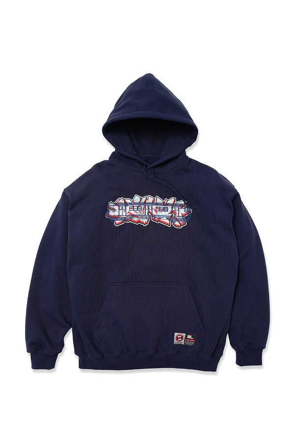 SUBWARE  / STASH PIECE + TRAINCAR HOODIE - NAVY
