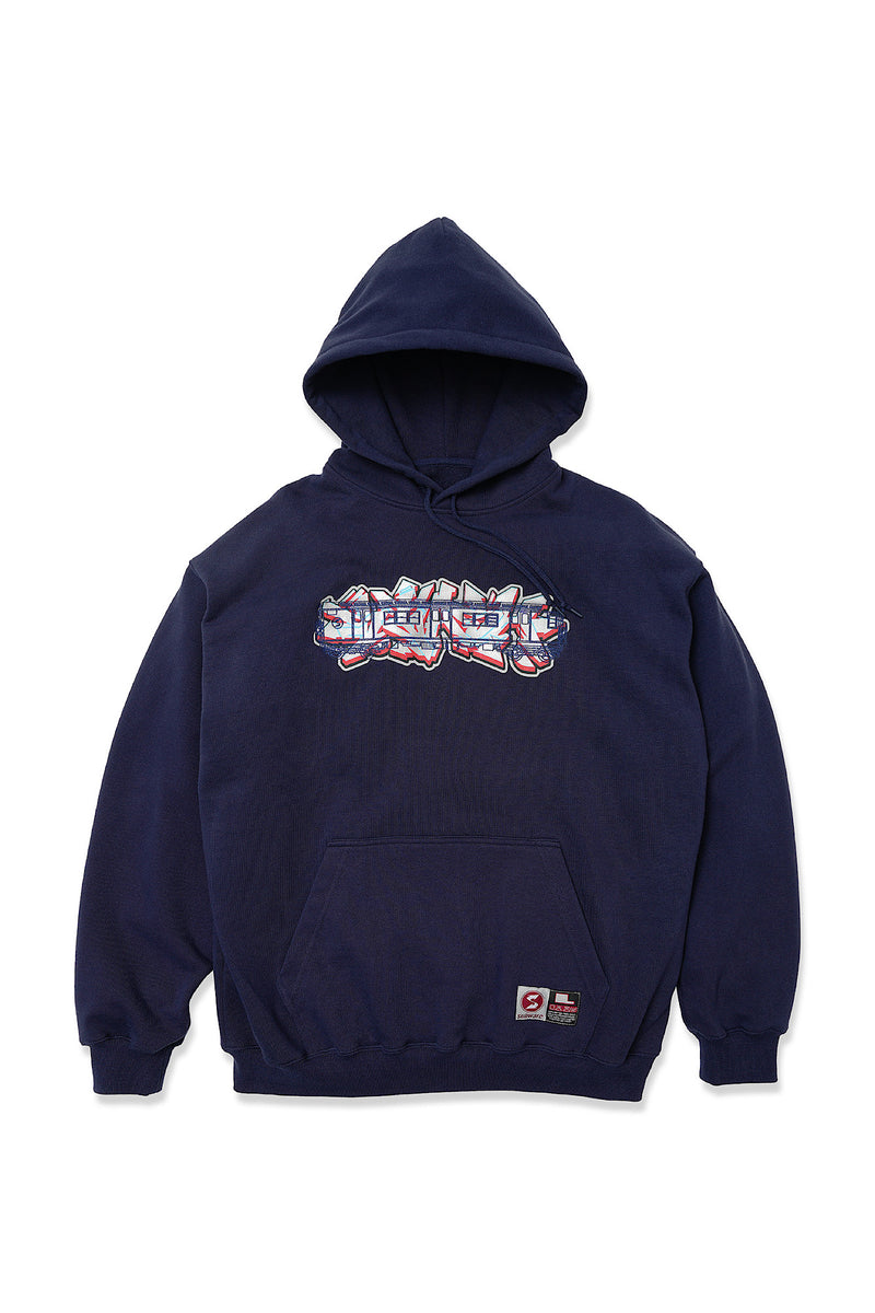SUBWARE  / STASH PIECE + TRAINCAR HOODIE - NAVY