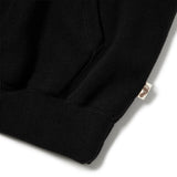 TRIBE WEAR /NOT BASIC FLEECE HOODIE - BLACK