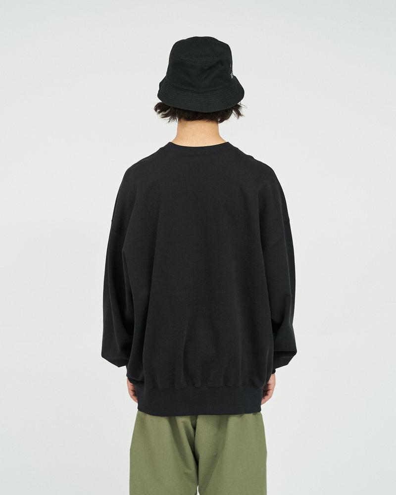 Fresh Service / AS×FS LIGHT OZ CREW NECK "LITHOGRAPH" - BLACK