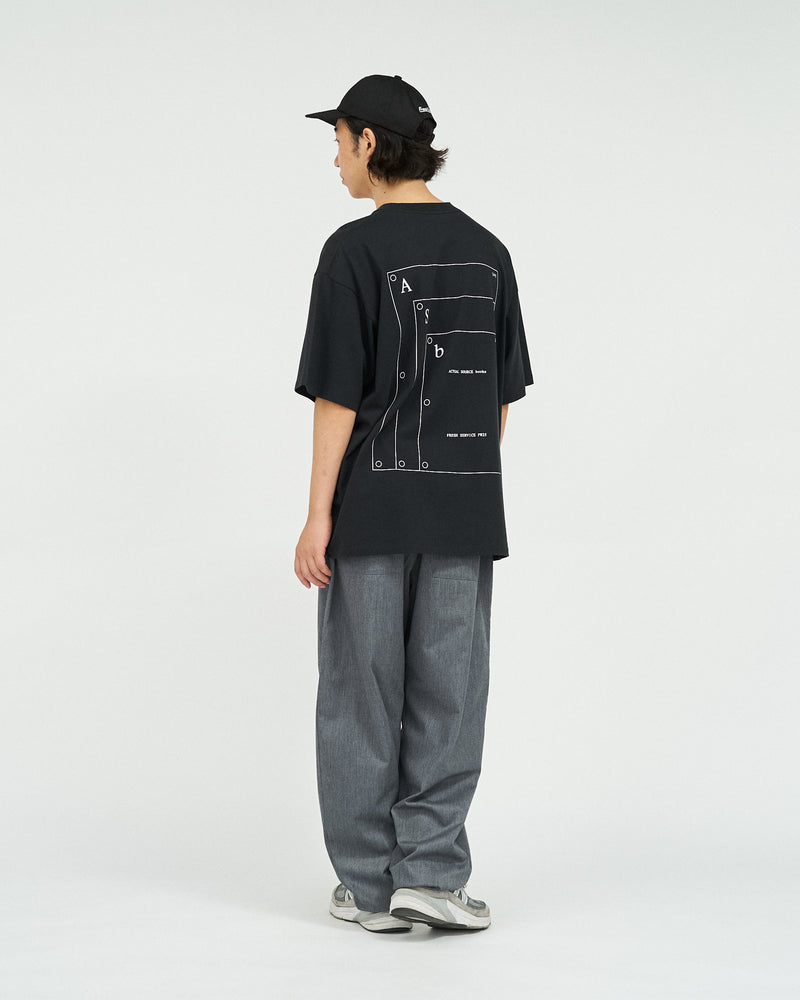 Fresh Service / AS×FS CORPORATE S/S TEE “A-SERIES” - BLACK